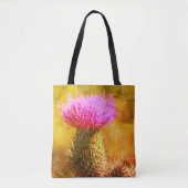 Lila Blume Nah Tasche (Vorderseite)