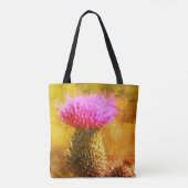 Lila Blume Nah Tasche (Rückseite)
