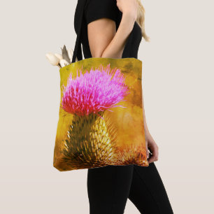 Lila Blume Nah Tasche