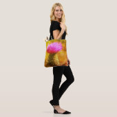 Lila Blume Nah Tasche (Am Model)