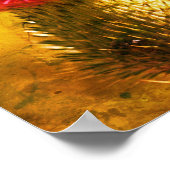 Lila Blume Nahe Kunst Poster (Ecke)