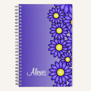 Lila Blume Notebook für Office, School, Artist Notizblock