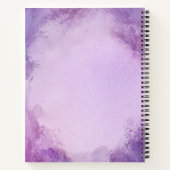 Lila Blume-Notebook Notizblock (Rückseite)