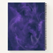 Lila Blume-Notebook Notizblock (Rückseite)