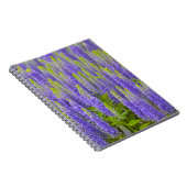 Lila Blume-Notebook Notizblock (Rechte Seite)