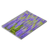 Lila Blume-Notebook Notizblock (Linke Seite)