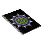 Lila Blume-Notebook Notizblock (Rechte Seite)