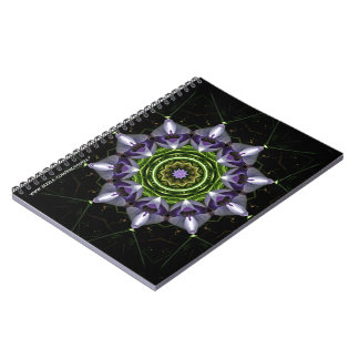 Lila Blume-Notebook Notizblock