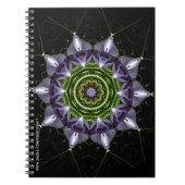 Lila Blume-Notebook Notizblock (Vorderseite)