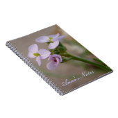 Lila Blume-Notebook Notizblock (Rechte Seite)