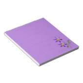 Lila Blume Notepad: Notizblock (angewinkelt)