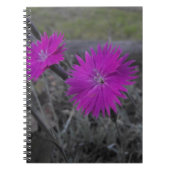 lila Blume Notizblock (Vorderseite)