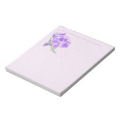 Lila Blume Notizblock (Rotiert)