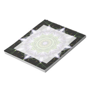Lila Blume Notizblock