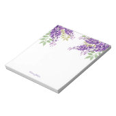 Lila Blume Notizblock (Rotiert)