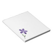 Lila Blume Notizblock (angewinkelt)
