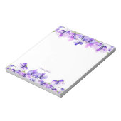 Lila Blume Notizblock (Rotiert)