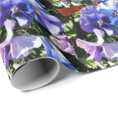 Lila Blume oder Geschenkpapier (Rolleneckpunkt)