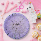 Lila Blume Pappteller (Party)
