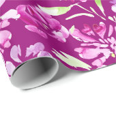 Lila Blume Peelingverpackung PA Geschenkpapier (Rolleneckpunkt)