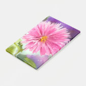 Lila Blume Post-it Klebezettel (angewinkelt)