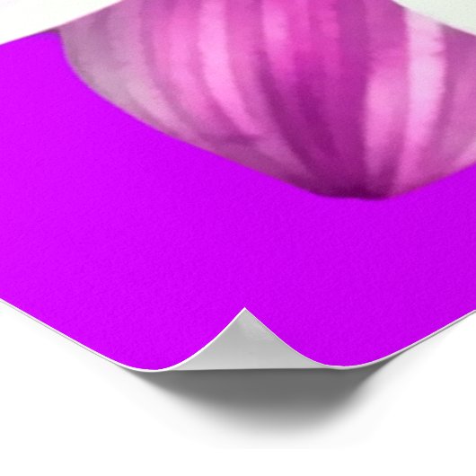 Lila Blume Poster (Ecke)