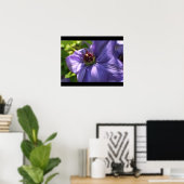 Lila Blume Poster (Heimbüro)