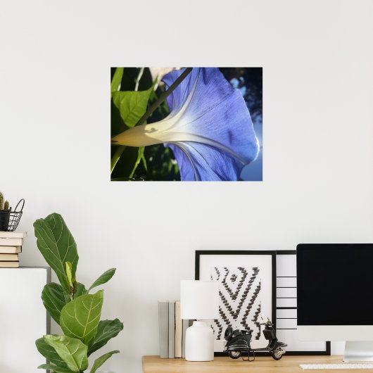 Lila Blume Poster (Heimbüro)