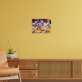 Lila Blume Poster