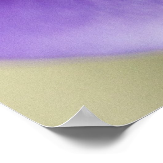 Lila Blume Poster (Ecke)