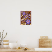 Lila Blume Poster (Küche)