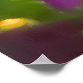 Lila Blume-Poster Poster (Ecke)