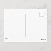 Lila Blume Postkarte (Rückseite)