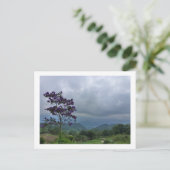 Lila Blume Postkarte (Stehend Vorderseite)