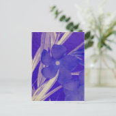 Lila Blume Postkarte (Stehend Vorderseite)