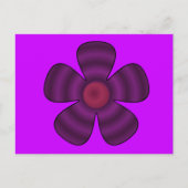 lila Blume Postkarte (Vorderseite)