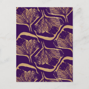 Lila Blume Postkarte