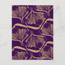 Lila Blume Postkarte