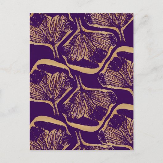 Lila Blume Postkarte (Vorderseite)