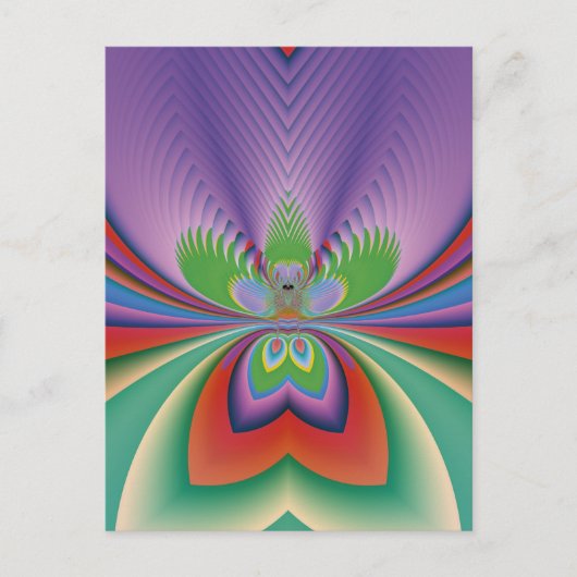 Lila Blume Postkarte (Vorderseite)
