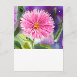 Lila Blume Postkarte