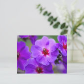 Lila Blume Postkarte (Stehend Vorderseite)