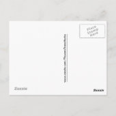 Lila Blume Postkarte (Rückseite)
