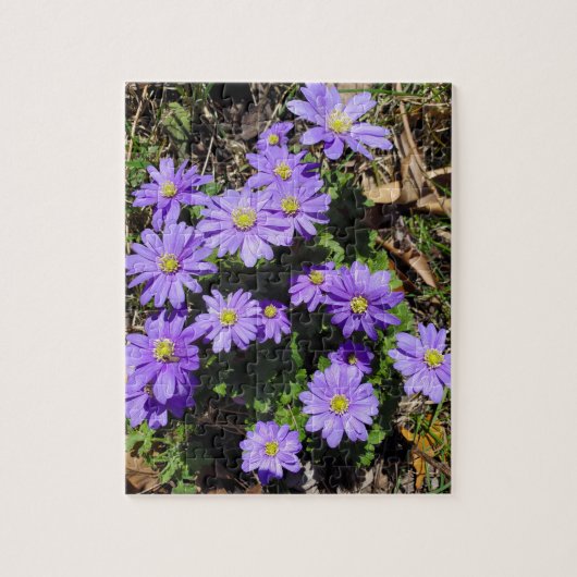 Lila Blume Puzzle (Vertikal)