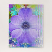 Lila Blume Puzzle (Vertikal)