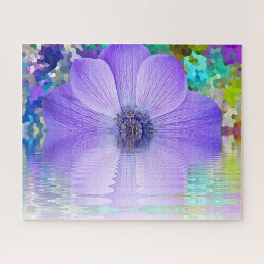Lila Blume Puzzle (Horizontal)