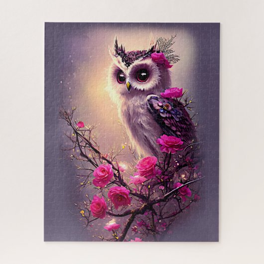 Lila Blume Puzzle (Vertikal)