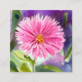 Lila Blume Quadratische Visitenkarte