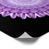Lila Blume Räder Hochzeit oder Verlobung Banner Poster (Ecke)