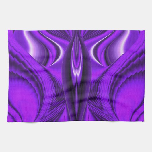 Lila Blume Rainbow Dreams Angel Wings Geschirrtuch (Horizontal)
